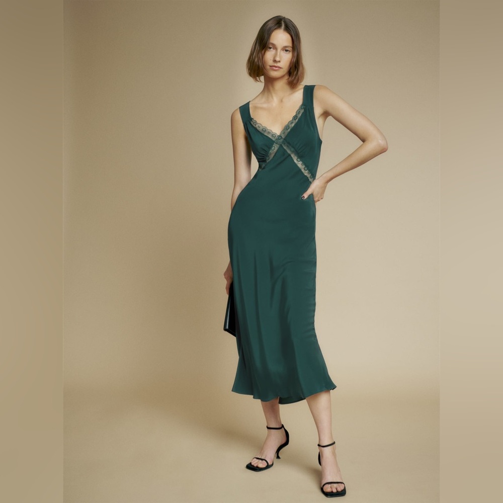 reformation Provence silk dress